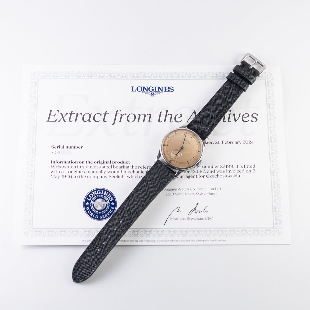LONGINES 34.5mm Calatrava Cal.12.68z Ref.5356 / 23199 w.Extract from the Archives