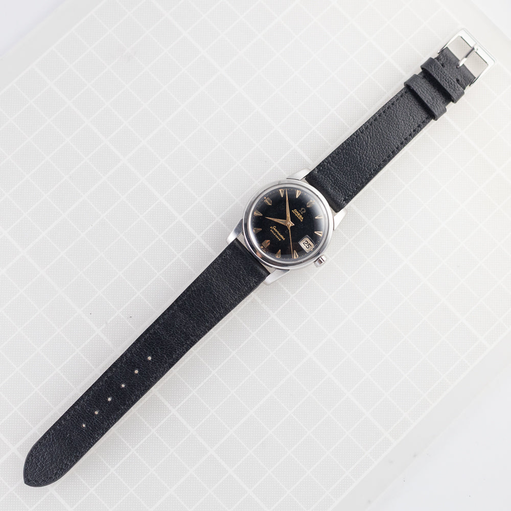 OMEGA Seamaster Calendar Black Gilt Dial Ref.2849