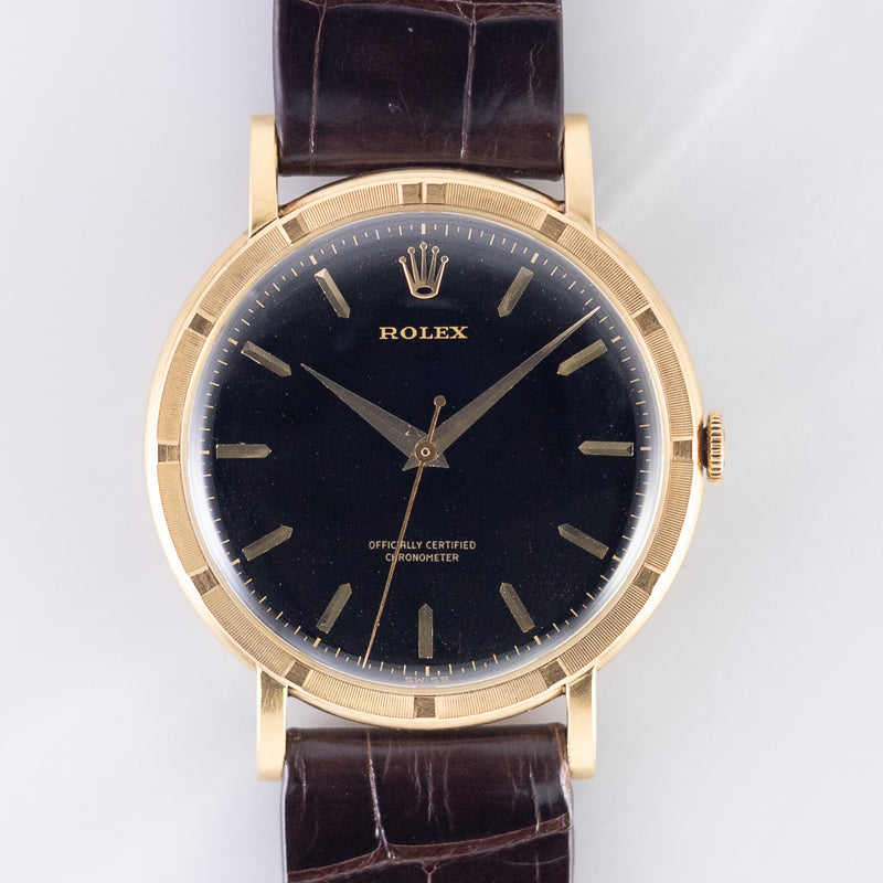 ROLEX Metropolitan Chronometer Black Gilt Dial Ref.8952 – TIMEANAGRAM