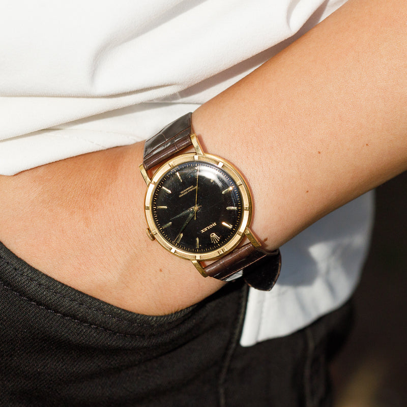 ROLEX Metropolitan Chronometer Black Gilt Dial Ref.8952 – TIMEANAGRAM