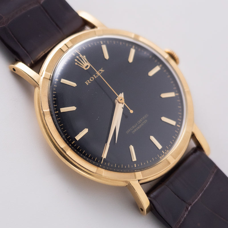 ROLEX Metropolitan Chronometer Black Gilt Dial Ref.8952 – TIMEANAGRAM