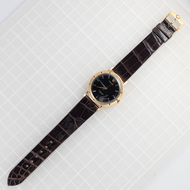 ROLEX Metropolitan Chronometer Black Gilt Dial Ref.8952 – TIMEANAGRAM