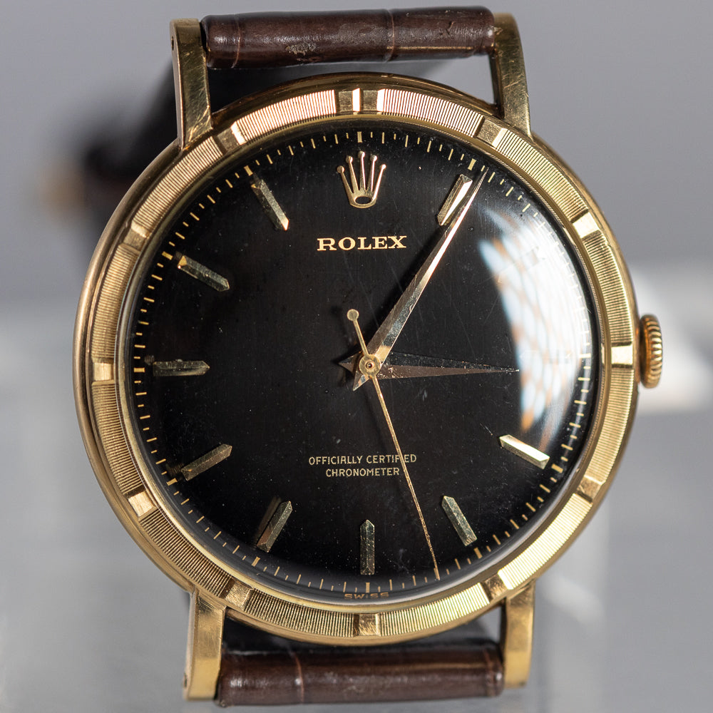 ROLEX Metropolitan Chronometer Black Gilt Dial Ref.8952