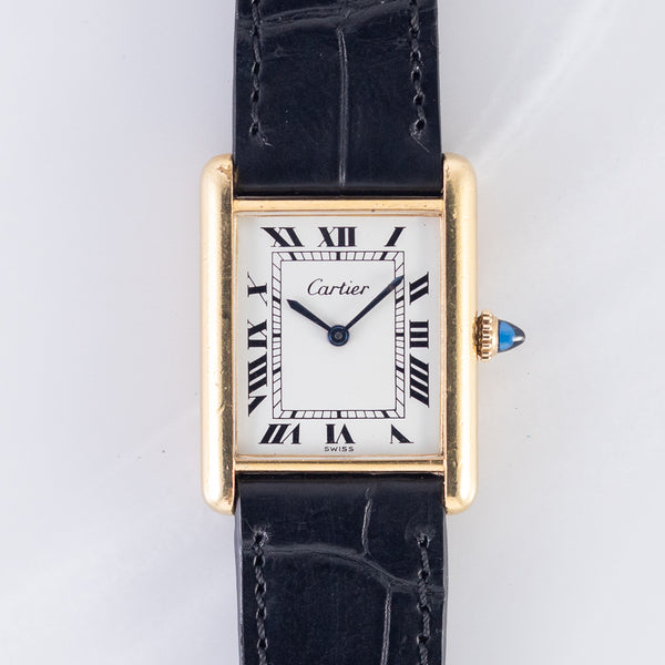 Cartier プレマストタンク カルティエ Ref.15705 K18メッキ カルティエ タンク Ref.15705 金メッキ レディース Cal.78X ETA2512 手
