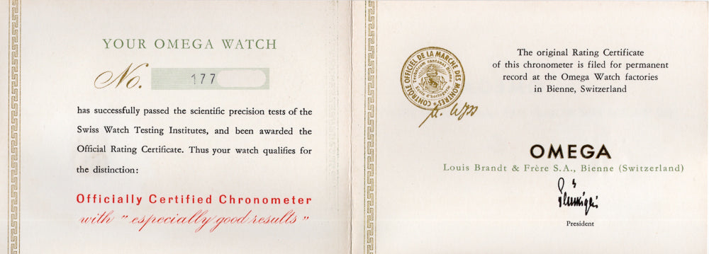 OMEGA Constellation Ref.14393-9SC w.BOX and Paper