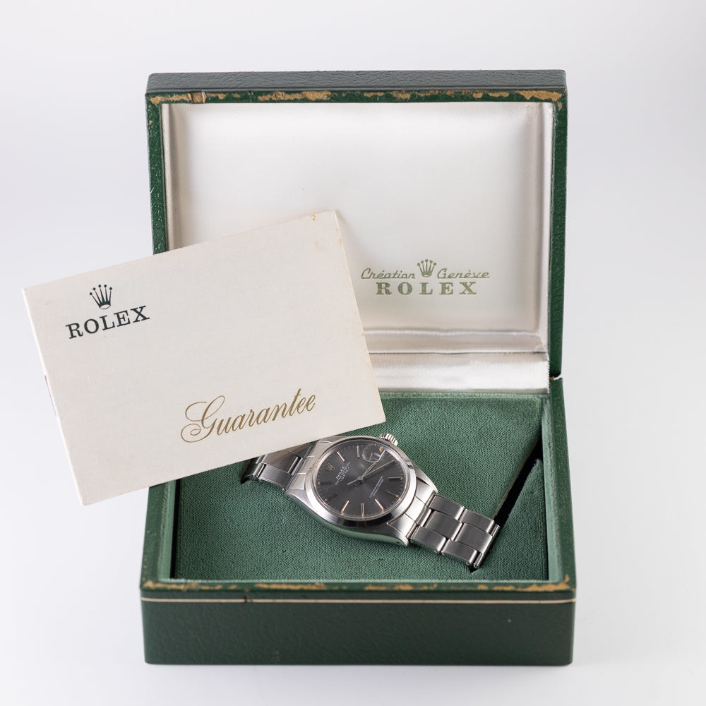 ROLEX OYSTER PERPETUAL DATE Ref.1500 w.BOX and Warranty Paper