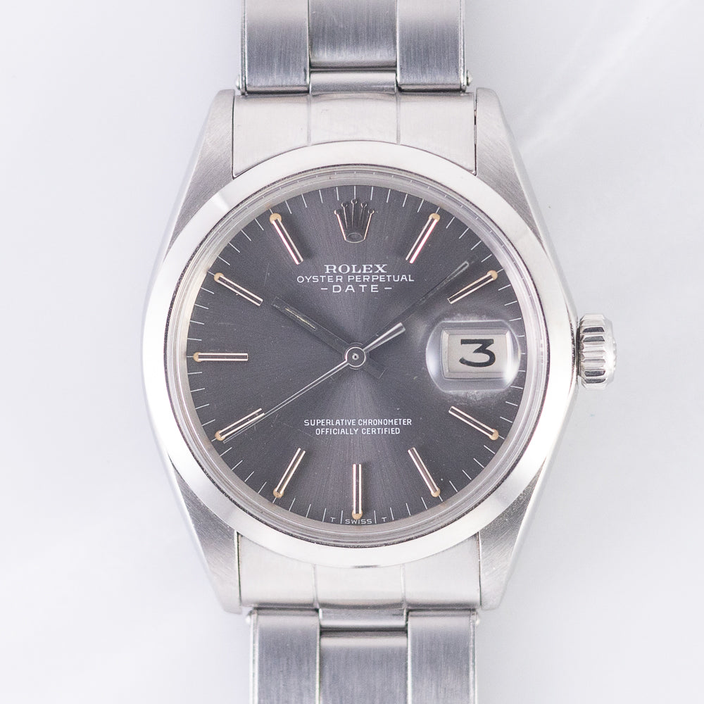 ROLEX OYSTER PERPETUAL DATE Ref.1500 w.BOX and Warranty Paper