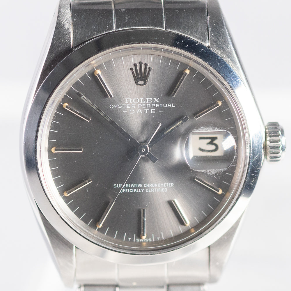 ROLEX OYSTER PERPETUAL DATE Ref.1500 w.BOX and Warranty Paper
