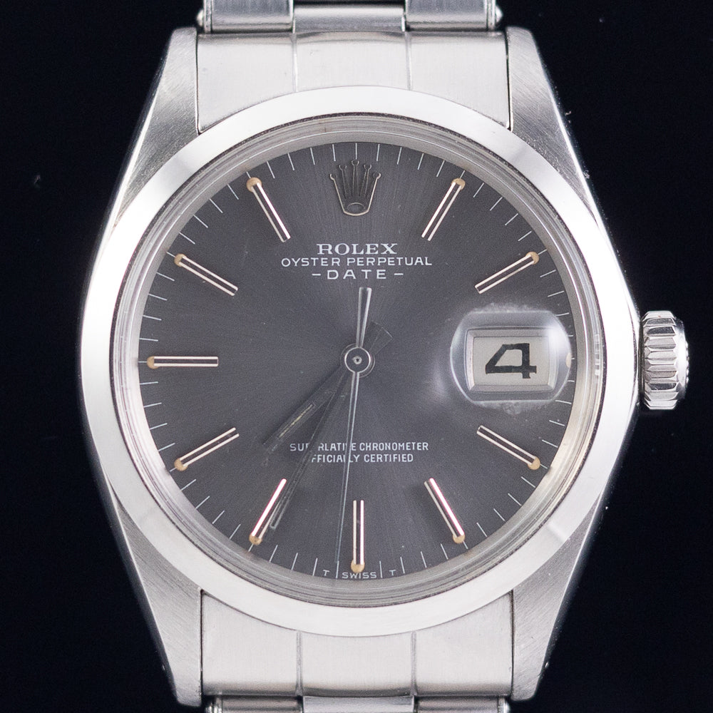ROLEX OYSTER PERPETUAL DATE Ref.1500 w.BOX and Warranty Paper