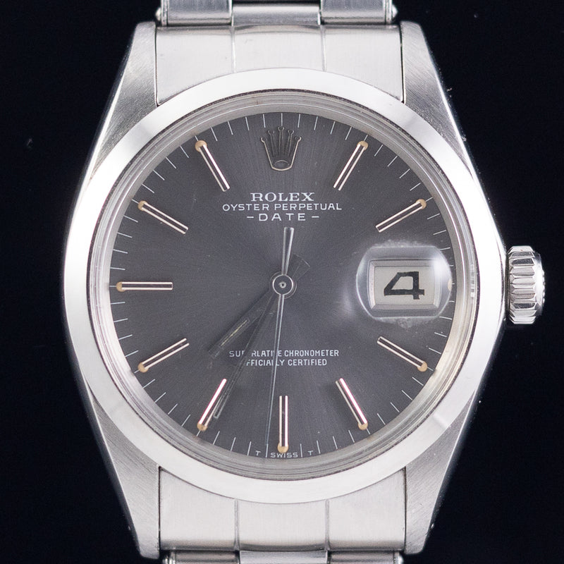 ROLEX OYSTER PERPETUAL DATE Ref.1500 w.BOX and Warranty Paper