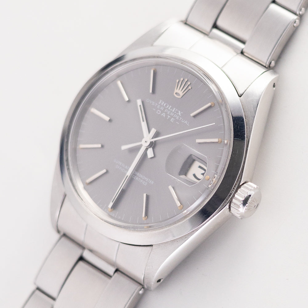ROLEX OYSTER PERPETUAL DATE Ref.1500 w.BOX and Warranty Paper