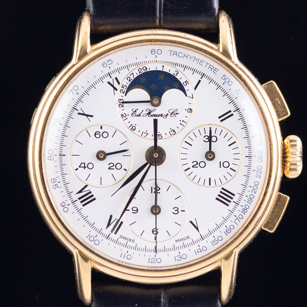 Ed. Heuer & Cie 125th Anniversary Moonphase Chronograph Ref. 188.505