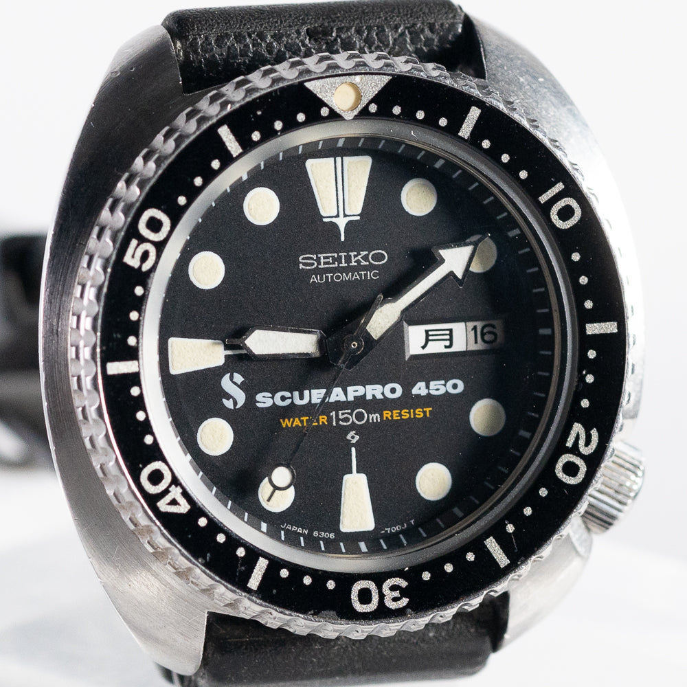 SEIKO SCUBAPRO 450 自動巻き時計 本体 SEIKO 150M DIVER REF.6306-7001 SCUBAPRO 450 – TIMEANAGRAM