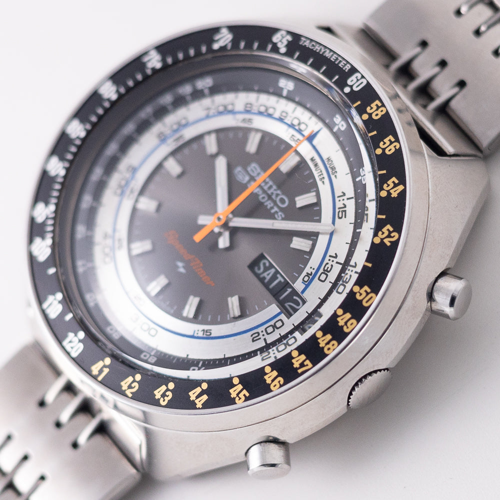 SEIKO 5 SPORTS SPEEDTIMER REF.7015-7010 NEW OLD STOCK – TIMEANAGRAM