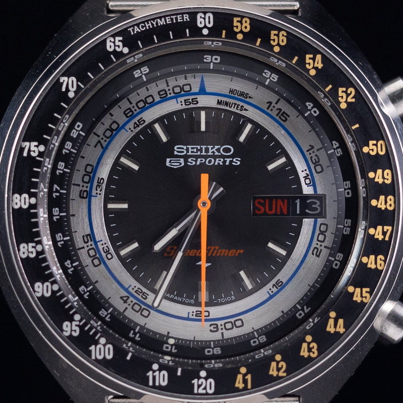 SEIKO 5 SPORTS SPEEDTIMER REF.7015-7010 NEW OLD STOCK – TIMEANAGRAM