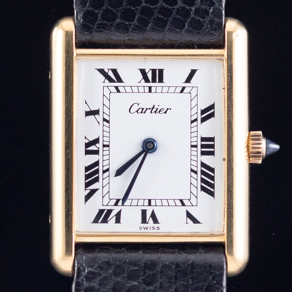 CARTIER LM Pre Must TANK Ref.15705 w.BOX&Paper NEW OLD STOCK