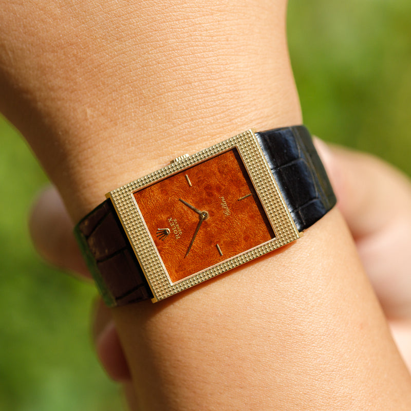 ROLEX Cellini Burlwood Dial Ref.4127