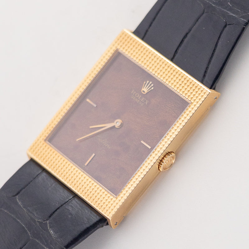 ROLEX Cellini Burlwood Dial Ref.4127