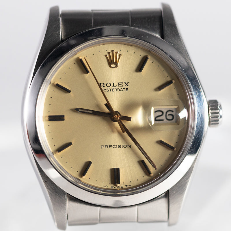 ROLEX OYSTERDATE Gold Dial Ref.6694