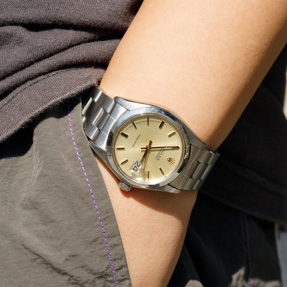 ROLEX OYSTERDATE Gold Dial Ref.6694