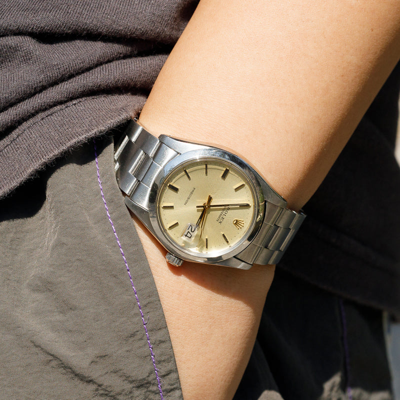 ROLEX OYSTERDATE Gold Dial Ref.6694