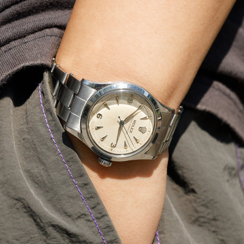 ROLEX Semi Bubble Back REF.6332 SIDE FALT EXPLORER DIAL – TIMEANAGRAM