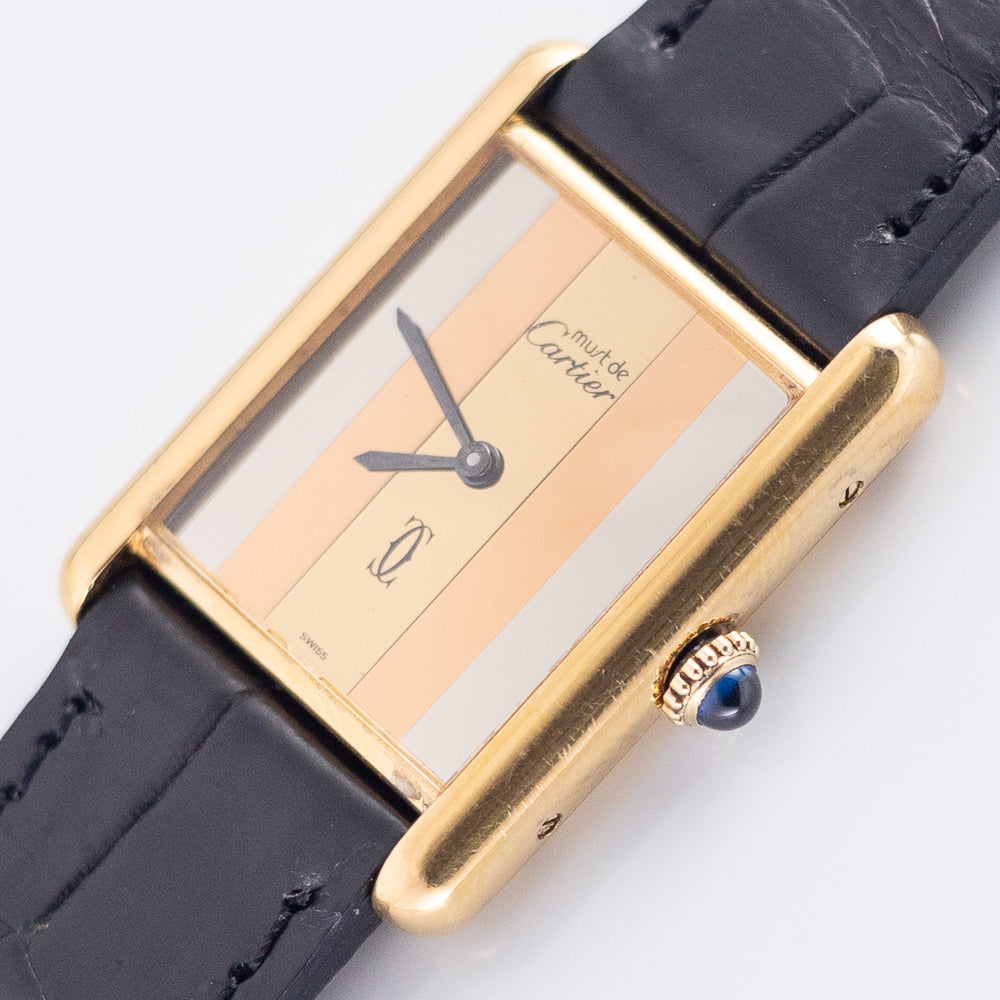 CARTIER LM MUST DE TANK tricolor
