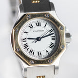 CARTIER SM SANTOS OCTAGON Ref.0907 Automatic Godron Bracelet