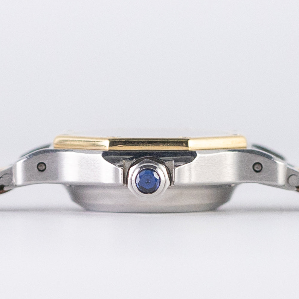 CARTIER SM SANTOS OCTAGON Ref.0907 Automatic Godron Bracelet