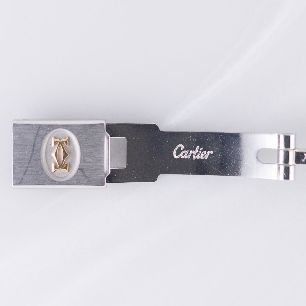 CARTIER SM SANTOS OCTAGON Ref.0907 Automatic Godron Bracelet