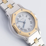 CARTIER SM SANTOS OCTAGON Ref.0907 Automatic Godron Bracelet