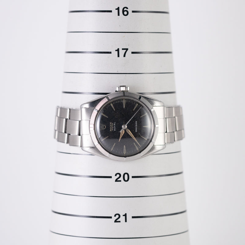 ROLEX OYSTER ROYAL Black Gilt Dial Ref.6427