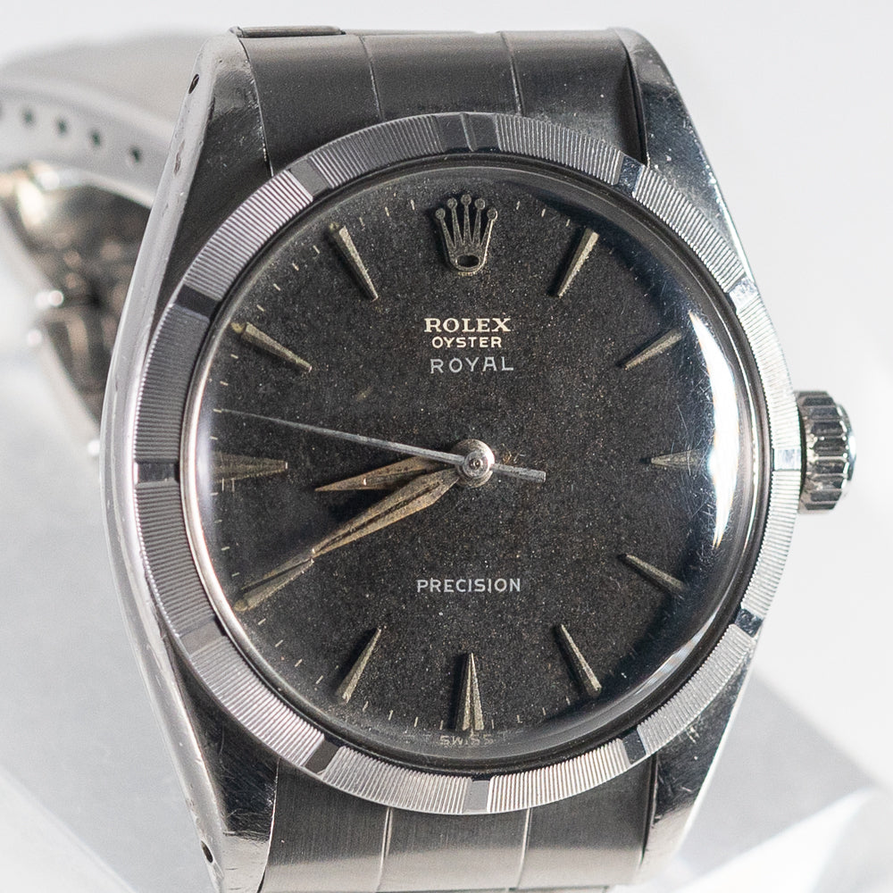 ROLEX OYSTER ROYAL Black Gilt Dial Ref.6427
