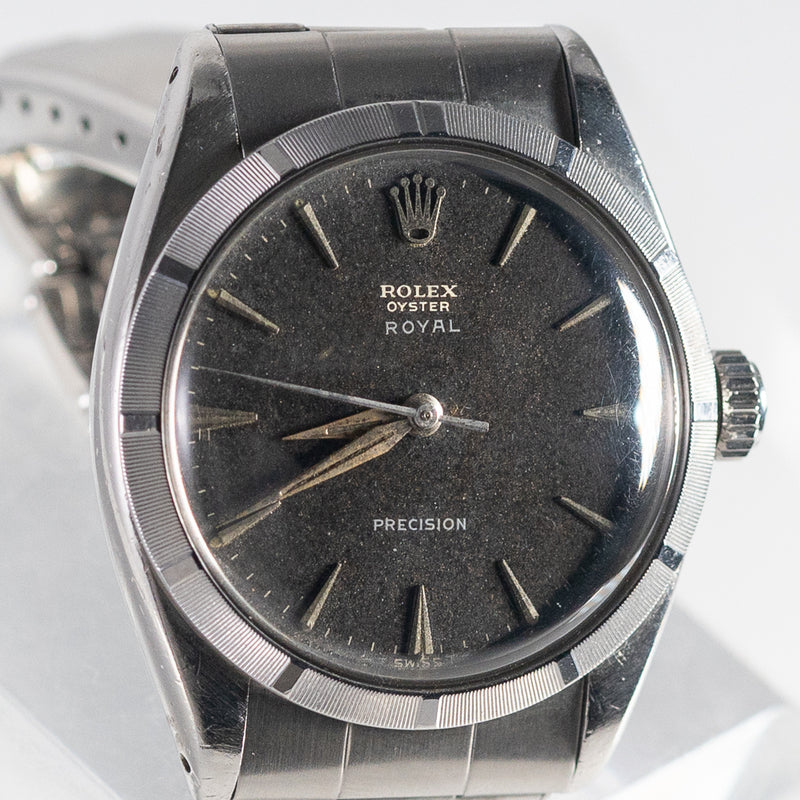 ROLEX OYSTER ROYAL Black Gilt Dial Ref.6427