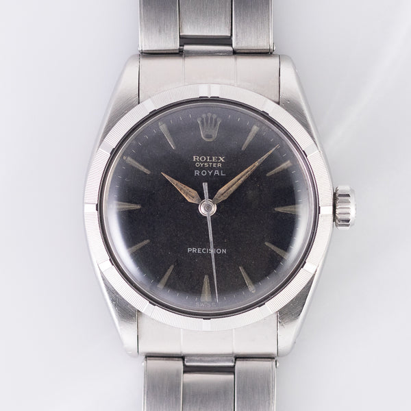 ROLEX OYSTER ROYAL Black Gilt Dial Ref.6427