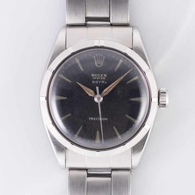 ROLEX OYSTER ROYAL Black Gilt Dial Ref.6427