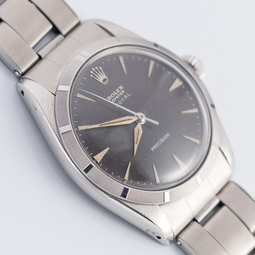ROLEX OYSTER ROYAL Black Gilt Dial Ref.6427