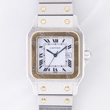 CARTIER LM Santos Carree Ref.2961 w.BOX & paper