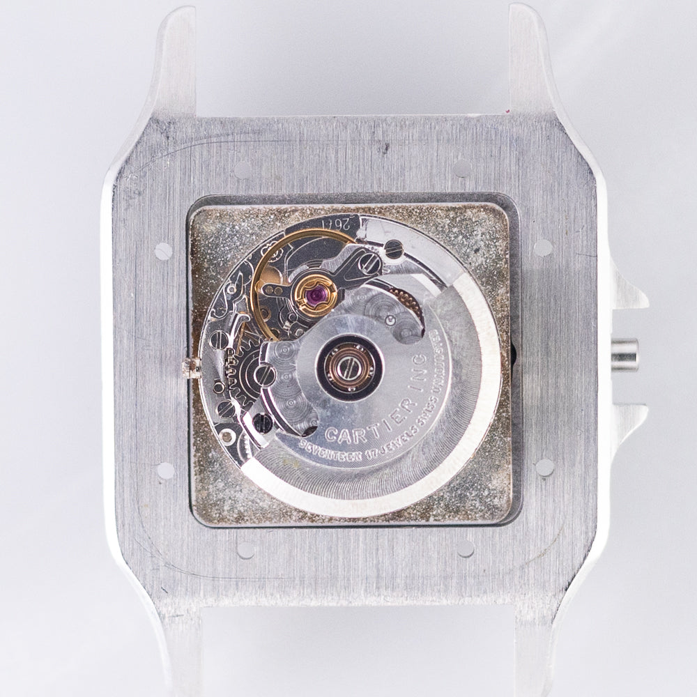CARTIER LM Santos Carree Ref.2961 w.BOX & paper