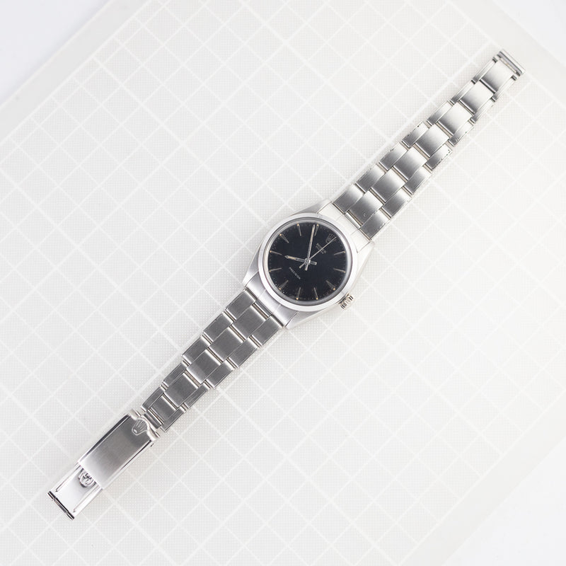 ROLEX OYSTER Black Gilt Dial Ref.6426