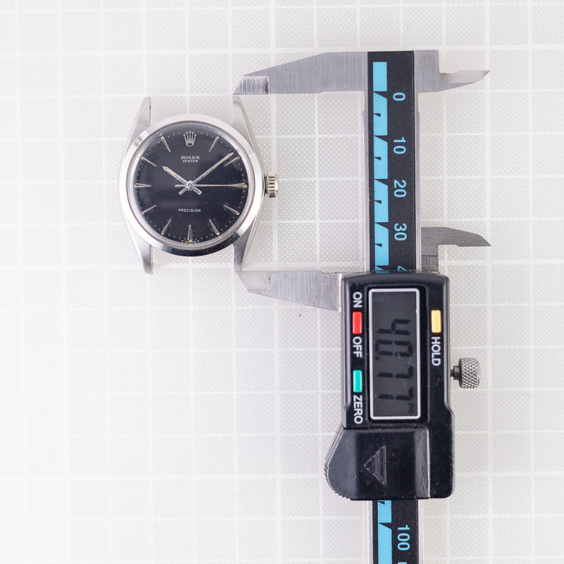 ROLEX OYSTER Black Gilt Dial Ref.6426