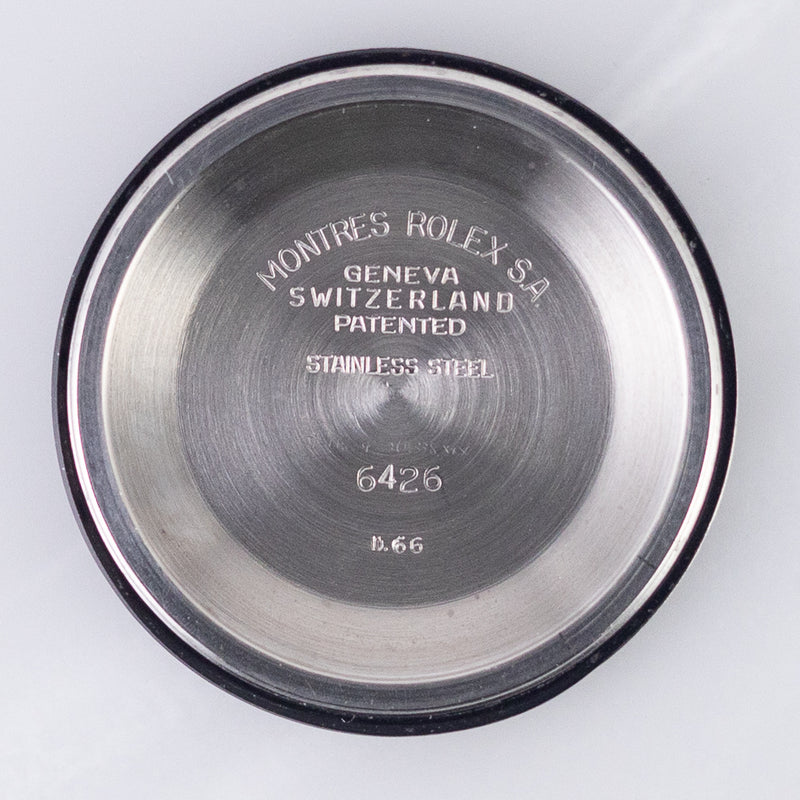 ROLEX OYSTER Black Gilt Dial Ref.6426