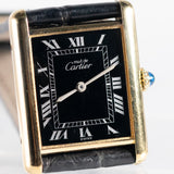 CARTIER LM MUST DE TANK BLACK ROMAN MANUAL