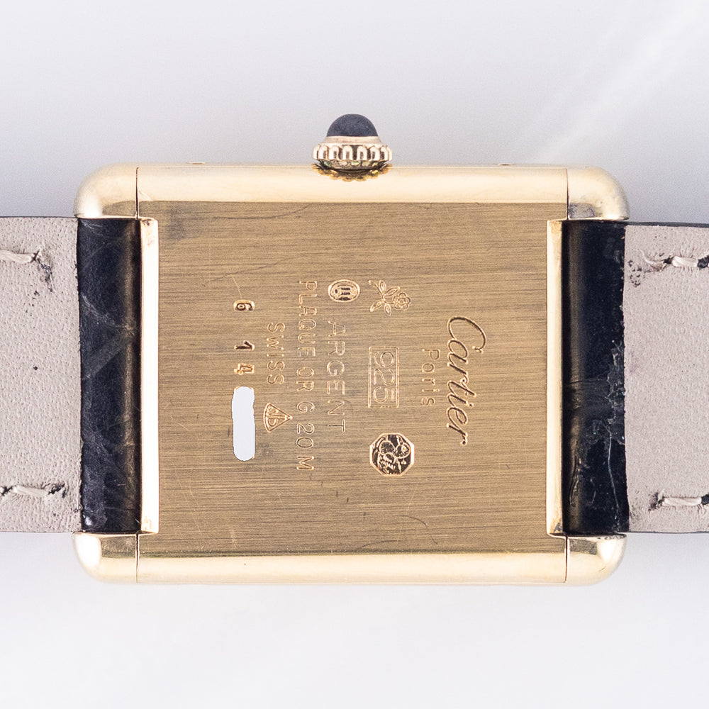 CARTIER LM MUST DE TANK BLACK ROMAN MANUAL