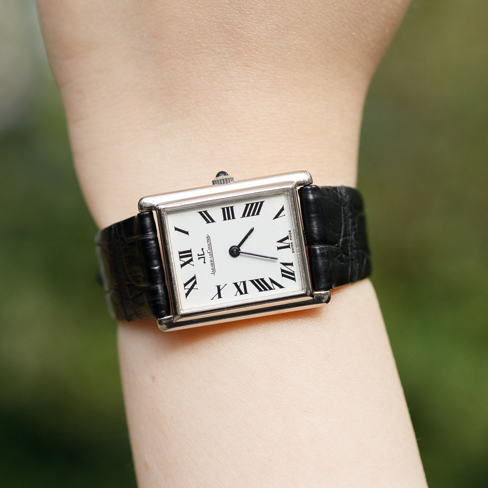 JAEGER LECOULTRE Tank Ref.6029 22 18k white gold – TIMEANAGRAM