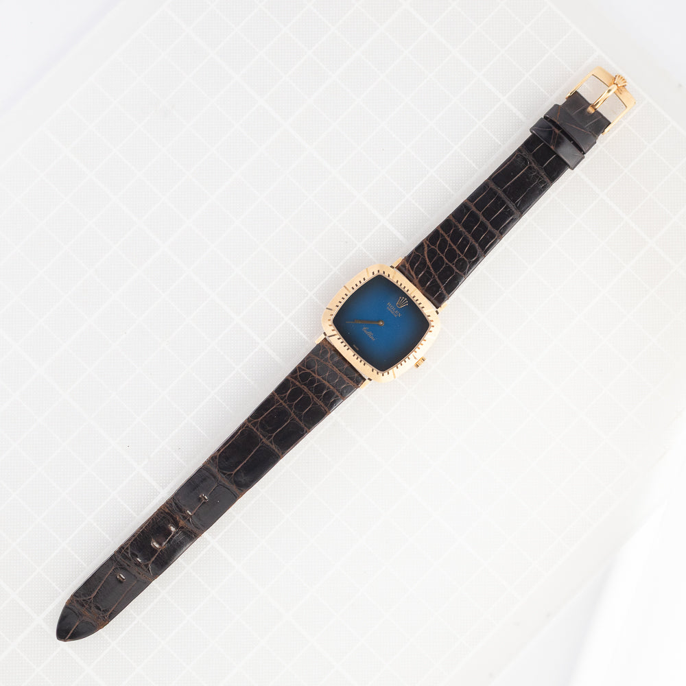 ROLEX CELLINI REF.4084 Blue Vignette MINT w.BOX