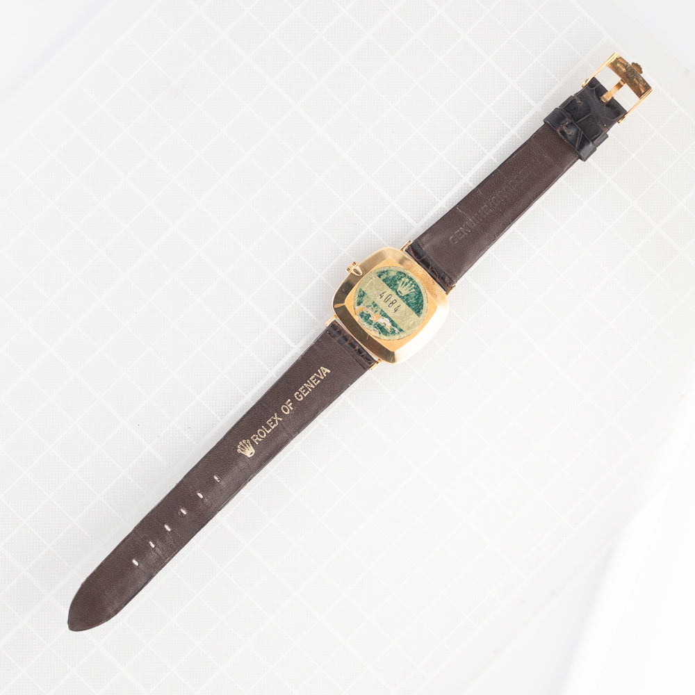 ROLEX CELLINI REF.4084 Blue Vignette MINT w.BOX