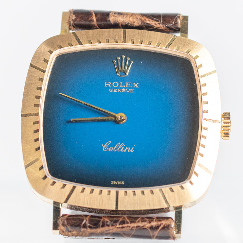 ROLEX CELLINI REF.4084 Blue Vignette MINT w.BOX
