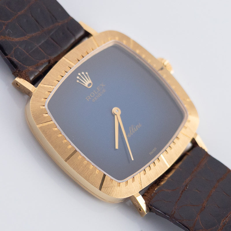 ROLEX CELLINI REF.4084 Blue Vignette MINT w.BOX