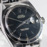 ROLEX DATEJUST Ref.1603 Bamboo Bezel Black Gilt Dial